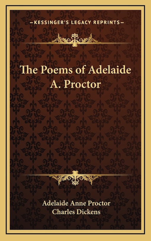 Couverture_The Poems of Adelaide A. Proctor