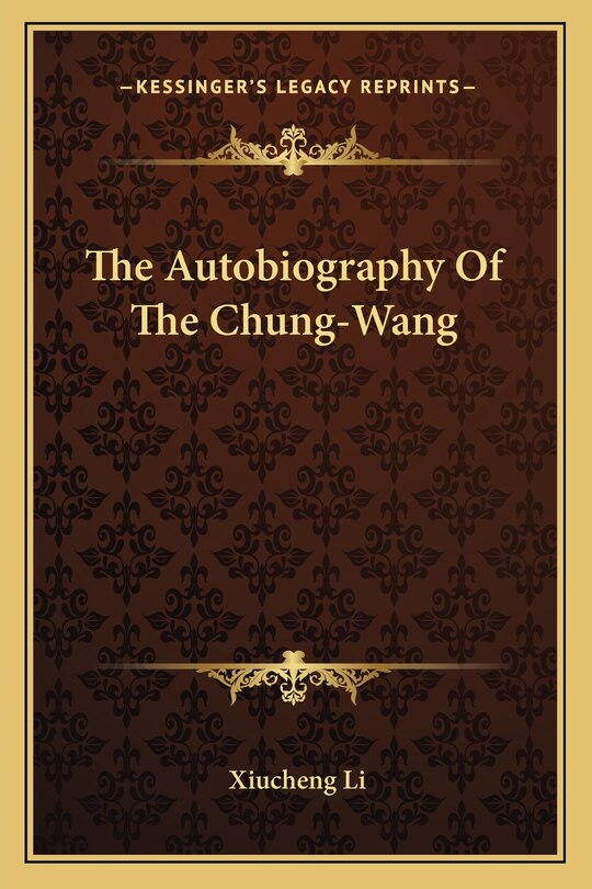 Front cover_The Autobiography Of The Chung-Wang