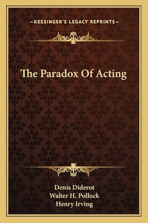 Front cover_The Paradox of Acting