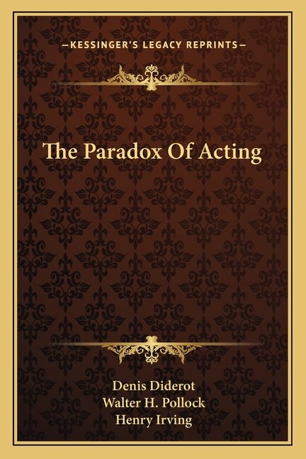 Front cover_The Paradox of Acting