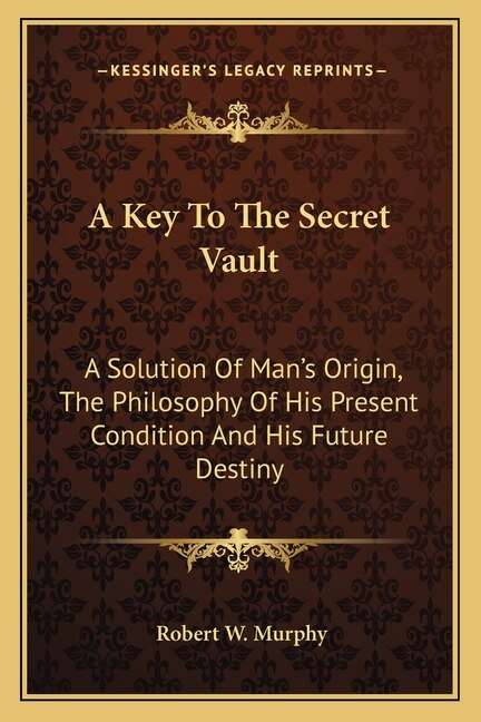 Front cover_A Key To The Secret Vault