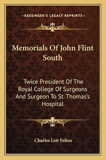 Front cover_Memorials Of John Flint South