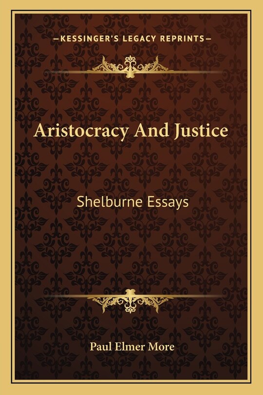 Front cover_Aristocracy And Justice