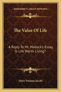 Front cover_The Value of Life