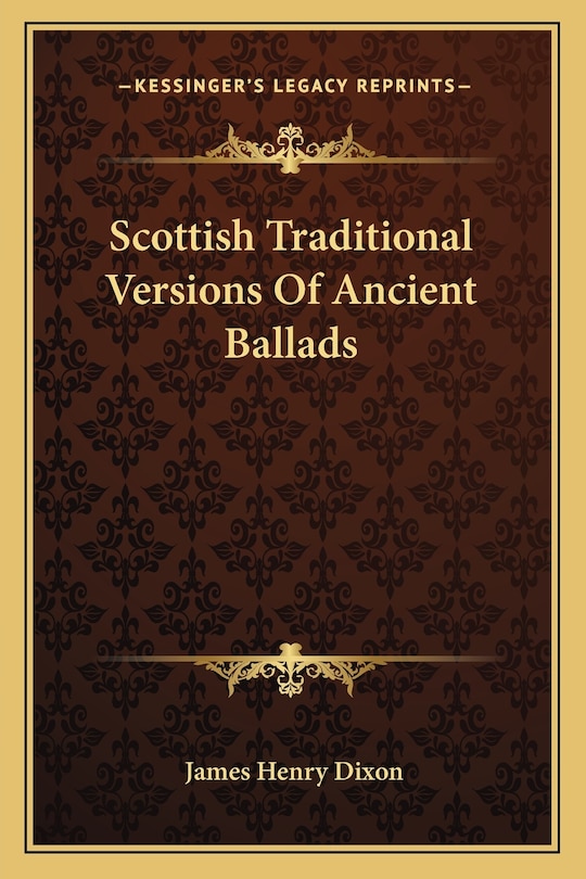 Front cover_Scottish Traditional Versions Of Ancient Ballads