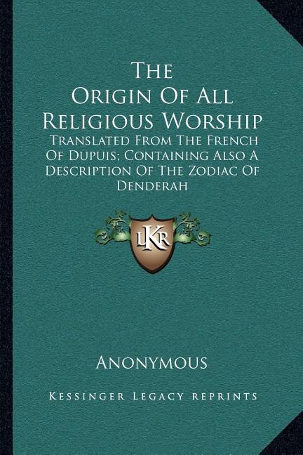 Front cover_The Origin Of All Religious Worship