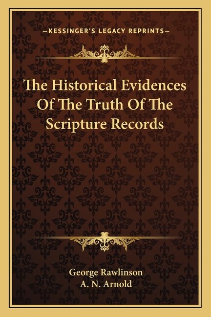 Front cover_The Historical Evidences Of The Truth Of The Scripture Records