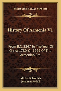 Couverture_History Of Armenia V1