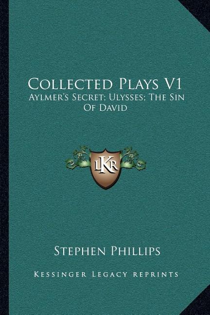 Front cover_Collected Plays V1