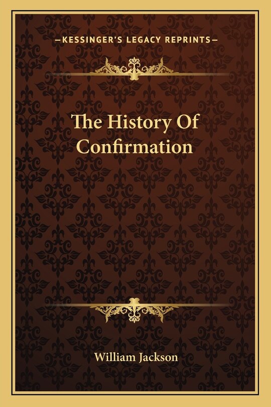 Front cover_The History Of Confirmation