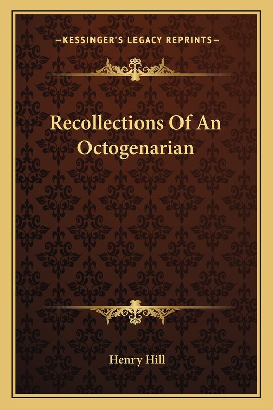 Front cover_Recollections Of An Octogenarian