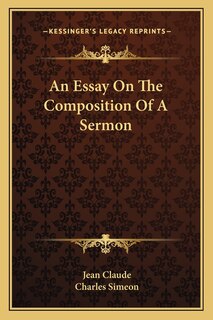 Couverture_An Essay on the Composition of a Sermon