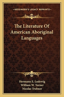 Front cover_The Literature Of American Aboriginal Languages