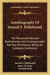 Front cover_Autobiography Of Samuel S. Hildebrand