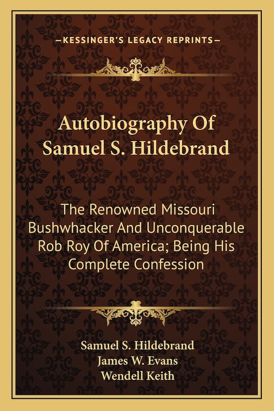 Front cover_Autobiography Of Samuel S. Hildebrand