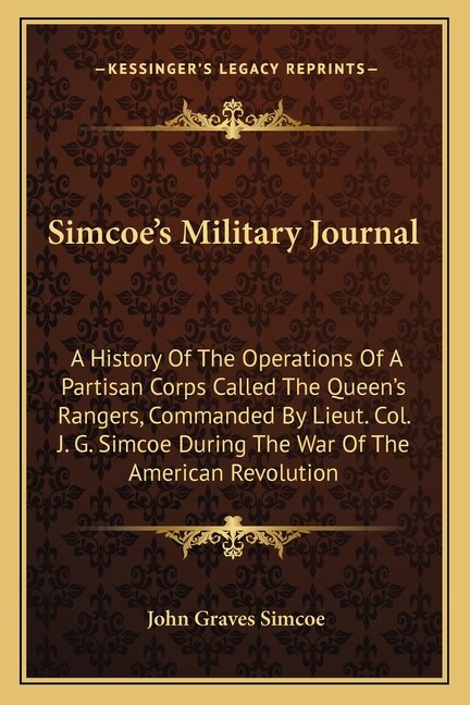 Front cover_Simcoe's Military Journal