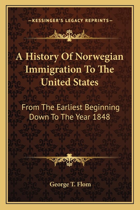Couverture_A History Of Norwegian Immigration To The United States
