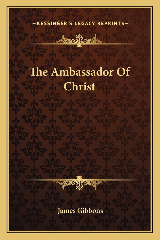 Couverture_The Ambassador Of Christ