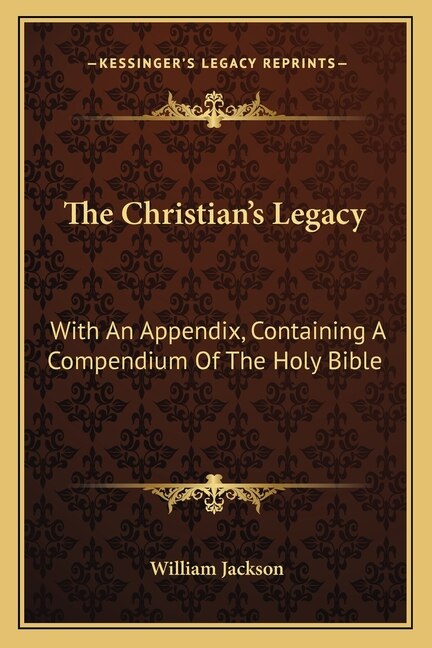 Couverture_The Christian's Legacy