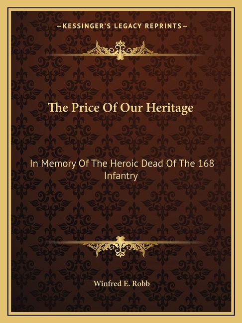 Couverture_The Price of Our Heritage