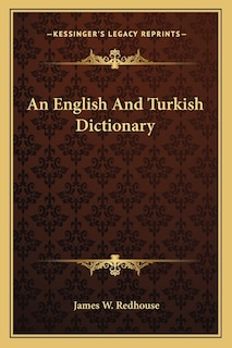 Front cover_An English And Turkish Dictionary