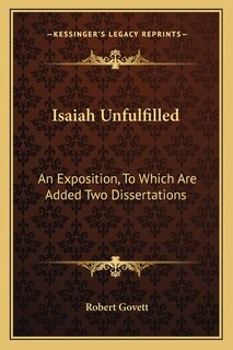 Front cover_Isaiah Unfulfilled