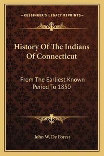 Front cover_History Of The Indians Of Connecticut