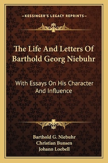 Front cover_The Life And Letters Of Barthold Georg Niebuhr