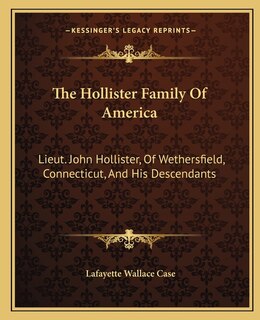 Front cover_The Hollister Family Of America