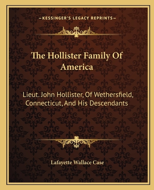 Front cover_The Hollister Family Of America