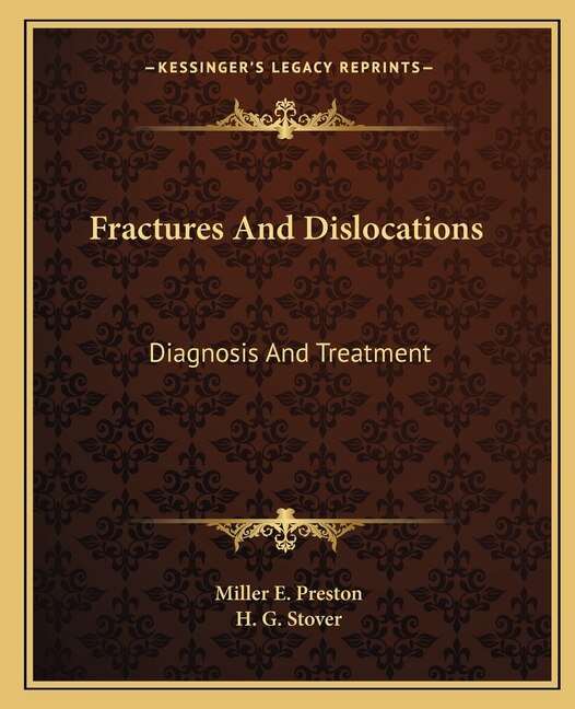 Couverture_Fractures And Dislocations