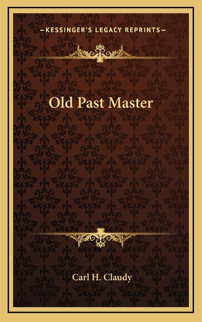 Front cover_Old Past Master