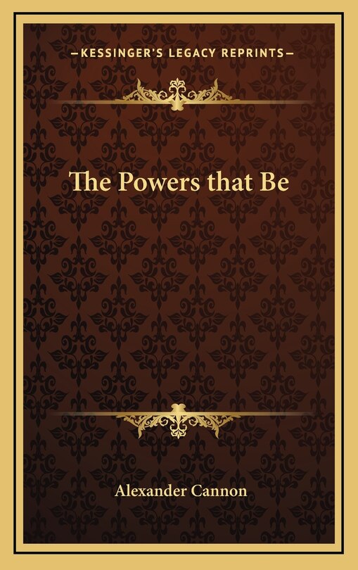 Front cover_The Powers That Be