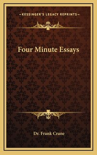 Couverture_Four Minute Essays
