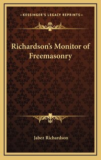 Front cover_Richardson's Monitor of Freemasonry
