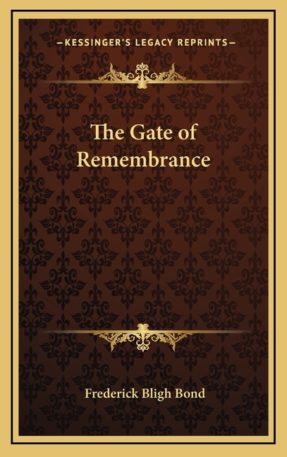 Front cover_The Gate of Remembrance