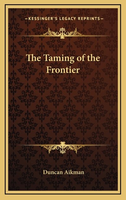 Couverture_The Taming of the Frontier