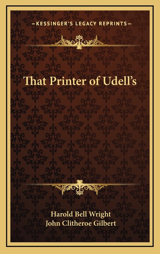 Front cover_That Printer of Udell's