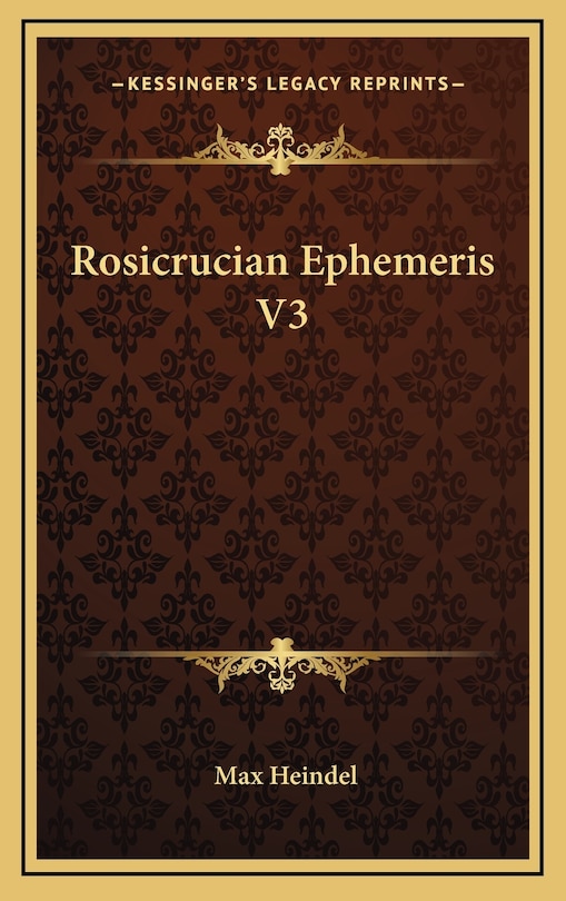 Couverture_Rosicrucian Ephemeris V3