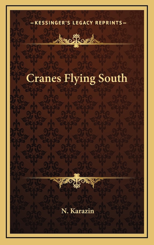 Couverture_Cranes Flying South