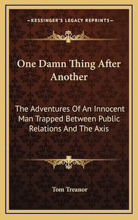 Front cover_One Damn Thing After Another