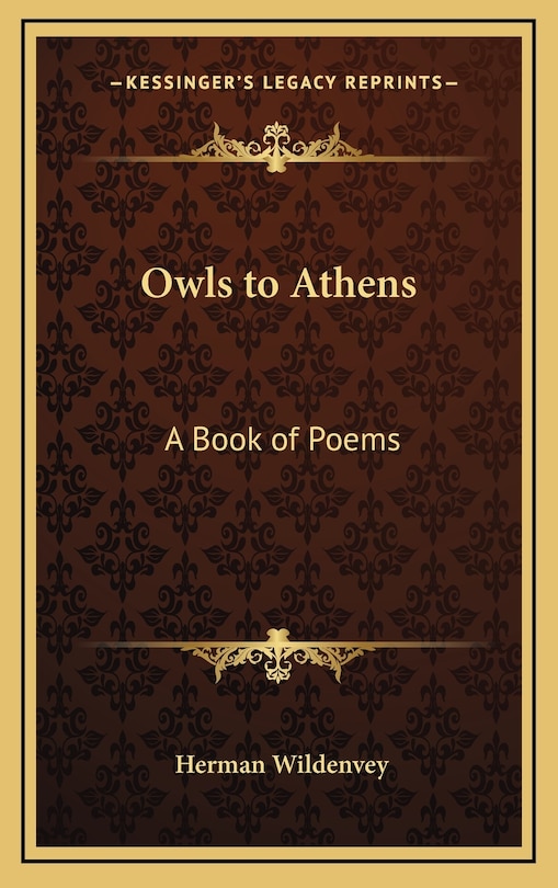 Front cover_Owls to Athens