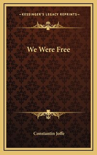 Front cover_We Were Free