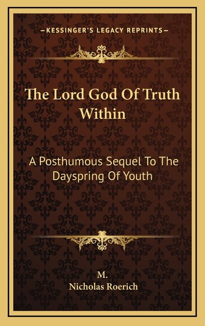 Front cover_The Lord God of Truth Within