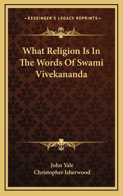 Front cover_What Religion Is in the Words of Swami Vivekananda