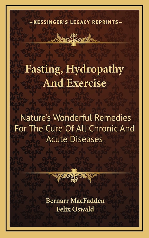 Front cover_Fasting, Hydropathy and Exercise