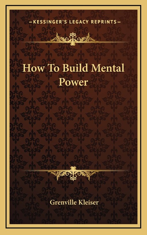 Couverture_How To Build Mental Power