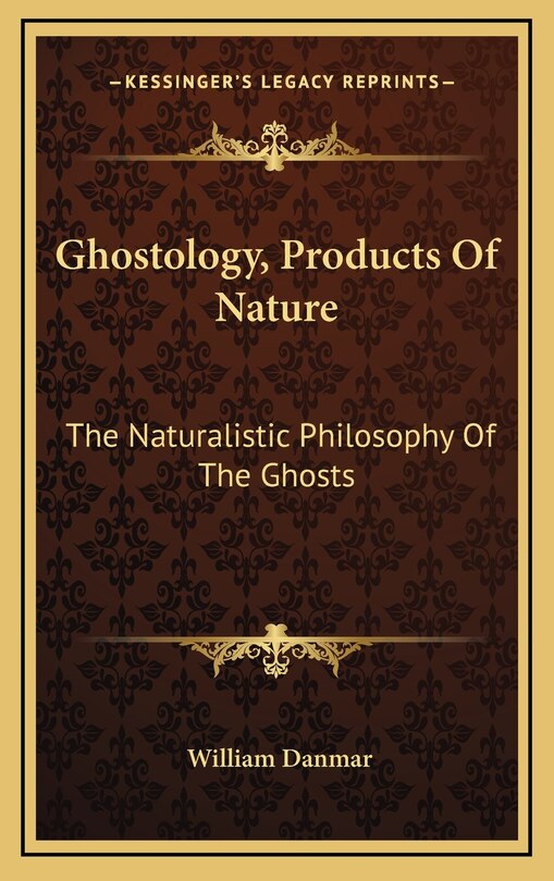 Couverture_Ghostology, Products of Nature