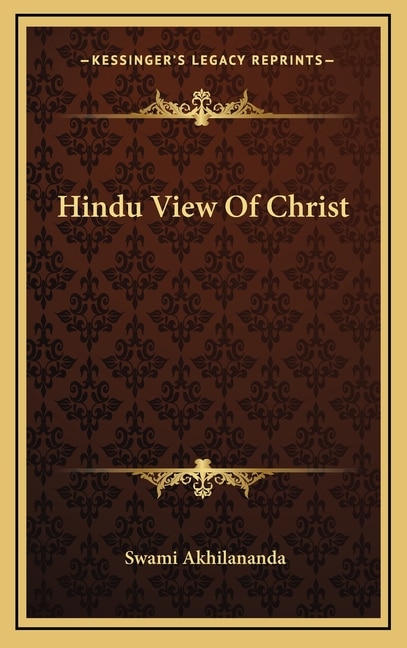 Front cover_Hindu View of Christ