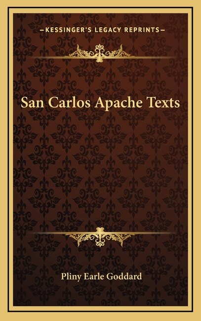 Couverture_San Carlos Apache Texts